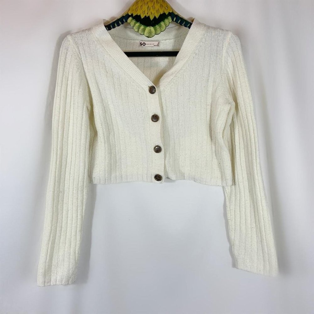 SO GOOD FOR LIFE WHITE CARDIGAN